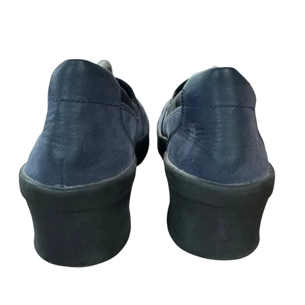 Cloudsteppers by Clark’s Size 8.5 Blue Slip On “Step Rose Moon” Wedge Shoes